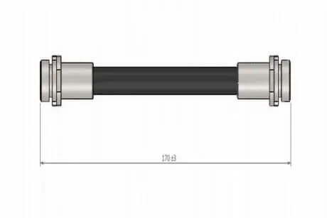 Шланг тормозной задний VW Golf / Skoda Octavia, Fabia (01-) CAVO C800544A