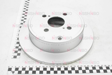 Диск тормозной задний Toyota Corolla 1.4, 1.6 (02-07) NISSHINBO ND1003K (фото 1)