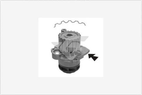 Насос водяной VW T5, Caddy 1.9TDI / 2.0SDI (03-) HUTCHINSON WP57