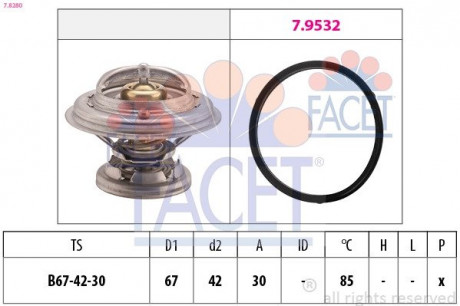 Термостат FACET 7.8280 (фото 1)