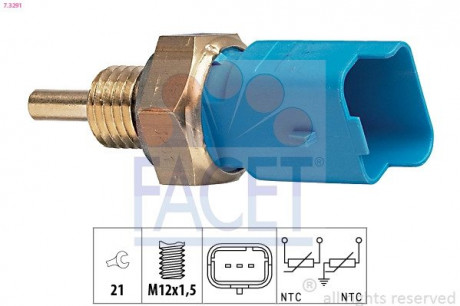 Датчик температуры Citroen Berlingo 1.4 i (mfkfx, mfkfw) (96-08) FACET 7.3291