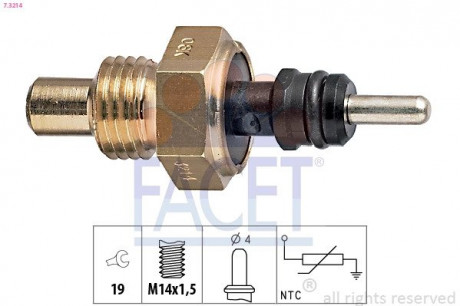 Датчик температуры MB C-class (w202) c 200 d (202.120) (93-00) FACET 7.3214