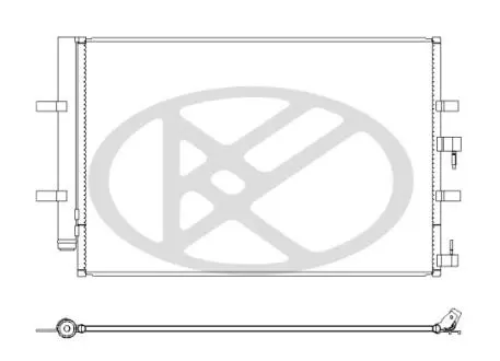 Радиатор кондиционера KOYORAD CD320908