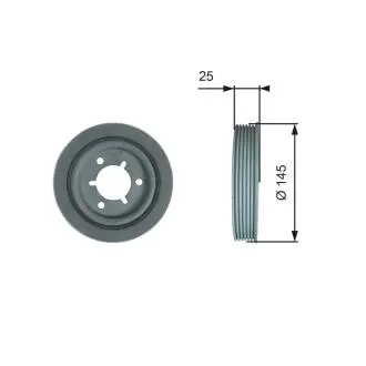 Шків коленвала Gates TVD1056