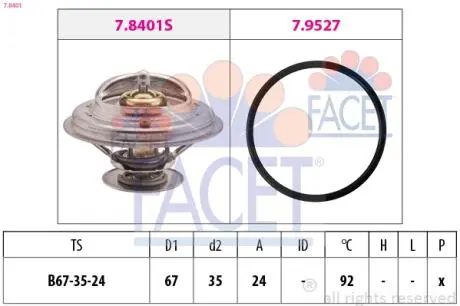 Термостат FACET 7.8401