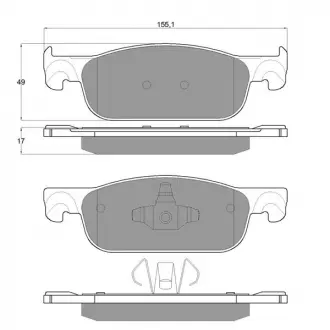 Тормозные колодки STARLINE BD S973