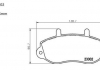 Колодки тормозные дисковые Opel Movano (98 -) / Renault Master II (98-) Automotor France ABP0104 (фото 1)