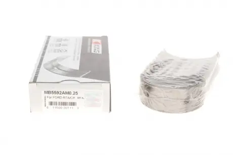 Вкладыши коренные комплект FORD Escort, Fiesta 1,8D 88-01 King MB5592AM0.25