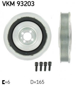 Шкив коленвала ALFA ROMEO / FIAT / LANCIA / OPEL / SAAB 156/159 / Doblo / Astra / Vectra / 9-3 / 9-5 "1,6 / 2,0L" 96 >> SKF VKM93203