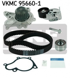 Комплект (ремень + ролик + помпа) SKF VKMC 95660-1