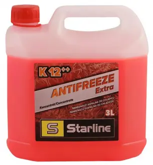 Охолоджуюча рідина G12 ++ 3л. STARLINE NA K12PP-3