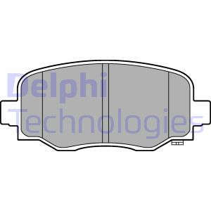Тормозные колодки, дисковые Delphi LP3253 (фото 1)