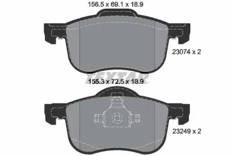 Гальмівні колодки дискові TEXTAR 2307401