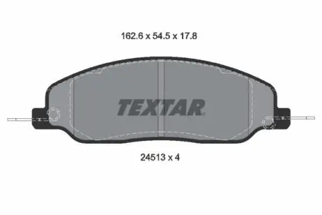 Тормозные колодки дисковые TEXTAR 2451301