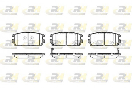 Тормозные колодки, к-кт. ROADHOUSE 287702 (фото 1)