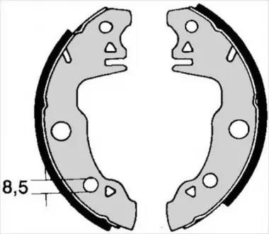 Тормозные колодки к-кт. STARLINE BC 00510