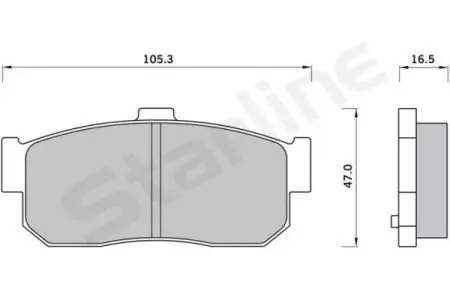 Тормозные колодки к-кт. STARLINE BD S415