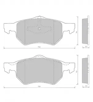 Тормозные колодки к-кт. STARLINE BD S434