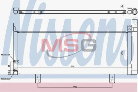 Радiатор кондіцiонера NISSENS 940639