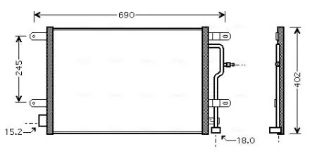 Радиатор кондиционера AVA COOLING AI 5199