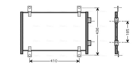 Радиатор кондиционера AVA COOLING FTA 5302