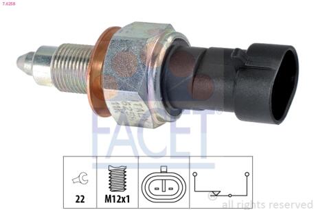 Включатель заднего хода FACET 7.6258