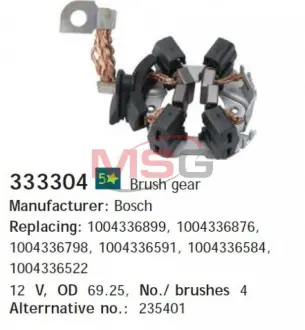 Щеткодержатель стартера CARGO 333304