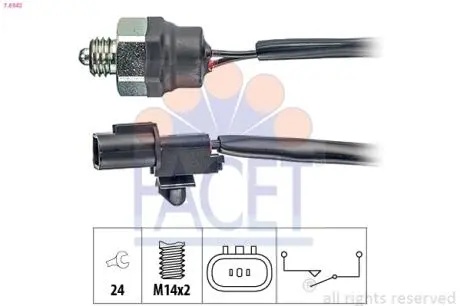 Включатель заднего хода FACET 7.6342