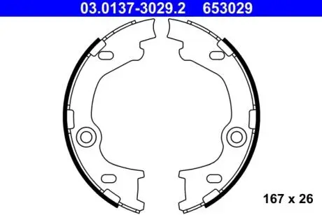 Тормозные колодки ATE 03.0137-3029.2