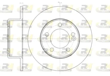 Гальмівний диск ROADHOUSE 6143300 (фото 1)