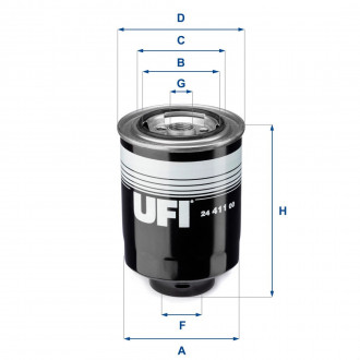 Топливный фильтр UFI 24.411.00