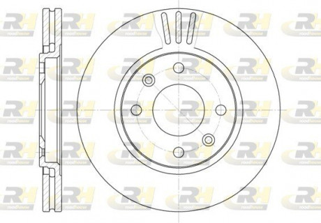 Тормозной диск ROADHOUSE 644910