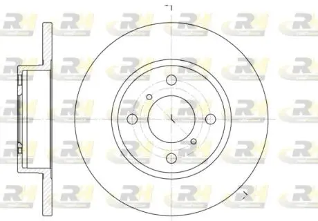 Тормозной диск ROADHOUSE 662100