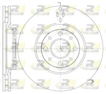 Тормозной диск ROADHOUSE 673410