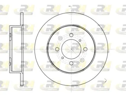 Гальмівний диск ROADHOUSE 673200