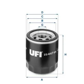 Фільтр масляний FIAT UNO 83-00 0.9 i UFI 23.447.00