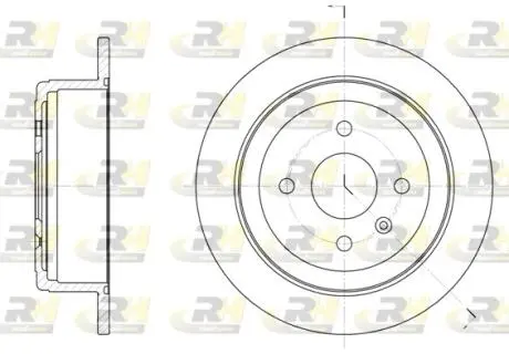Фото 1 - тормозной диск ROADHOUSE 687300 Тормозной диск ROADHOUSE 687300 (фото 1)