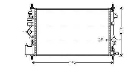 Радiатор AVA COOLING OLA 2474