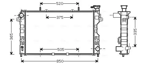 Радиатор AVA COOLING CR 2077
