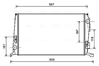 Радиатор AVA COOLING DAA 2005