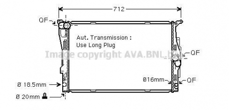 Радиатор AVA COOLING BWA2303