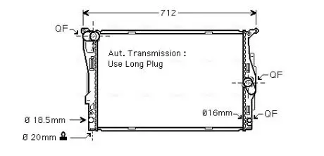Радиатор AVA COOLING BWA2303