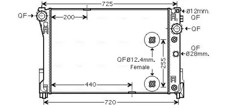 Радiатор AVA COOLING MSA 2546
