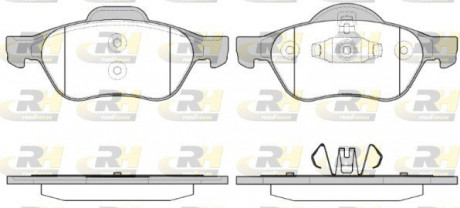 Тормозные колодки, к-кт. ROADHOUSE 296240 (фото 1)