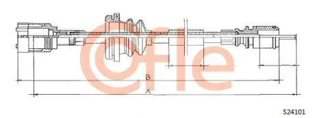 Трос спидометра COFLE S24101