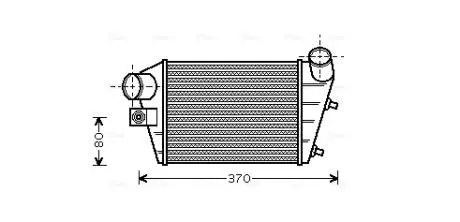 Интеркулер AVA COOLING ALA 4086
