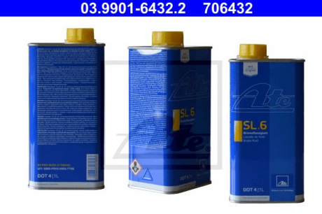 Тормозная жидкость SL.6 DOT 4 января L ATE 03.9901-6432.2