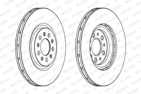 Тормозной диск FERODO DDF1455C1