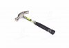 Молоток столярный с гвоздодер 450г. с металлической ручкой (про-во) Intertool HT-0224 (фото 1)