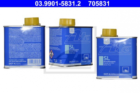 Тормозная жидкость SL DOT 4 0,5 L ATE 03.9901-5831.2 (фото 1)
